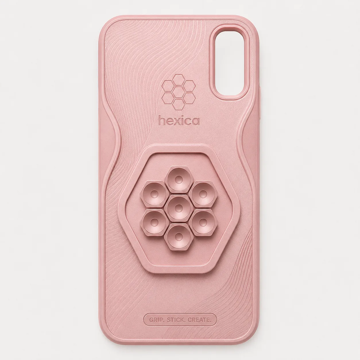 Pink Creator Grip B.Line rear cover with micro-suction cups